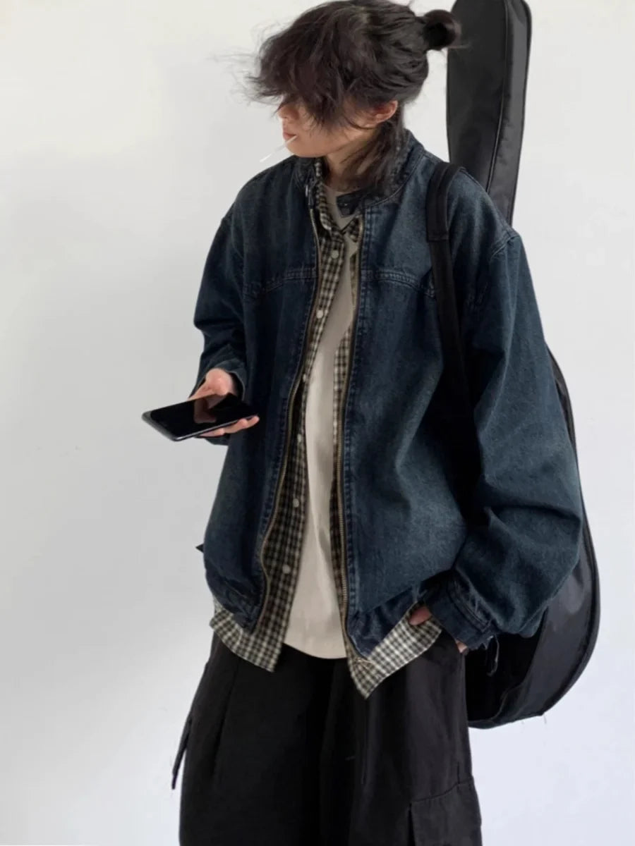 Vintage Japanese Washed Denim Jacket