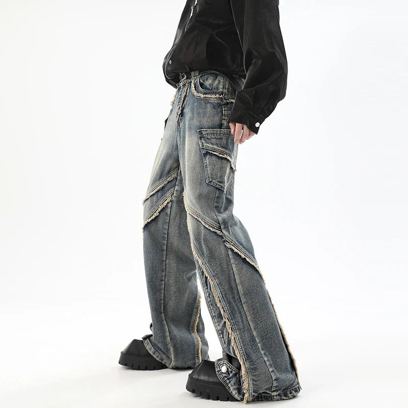 Vintage Easy Care Washed Slim Denim Baggy Jeans