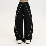 American Vintage Striped Patchwork Wide Sweatpants