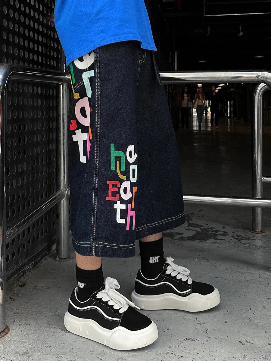 Stylish Fun Jumble Letters Cute Jorts