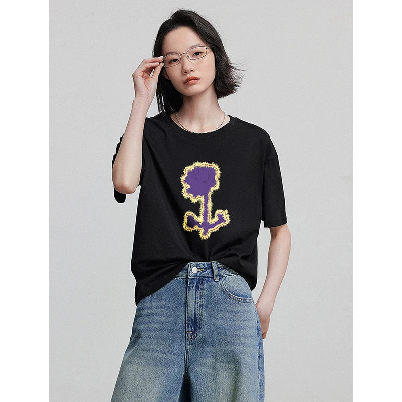 Stylish Short Sleeve Spring T-Shirt