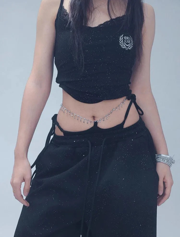 Damen-Tanzhose mit coolem Bund