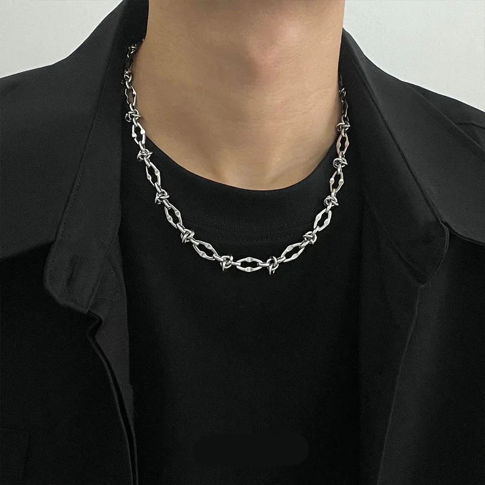 Geometric Titanium Steel Hip Hop Necklace
