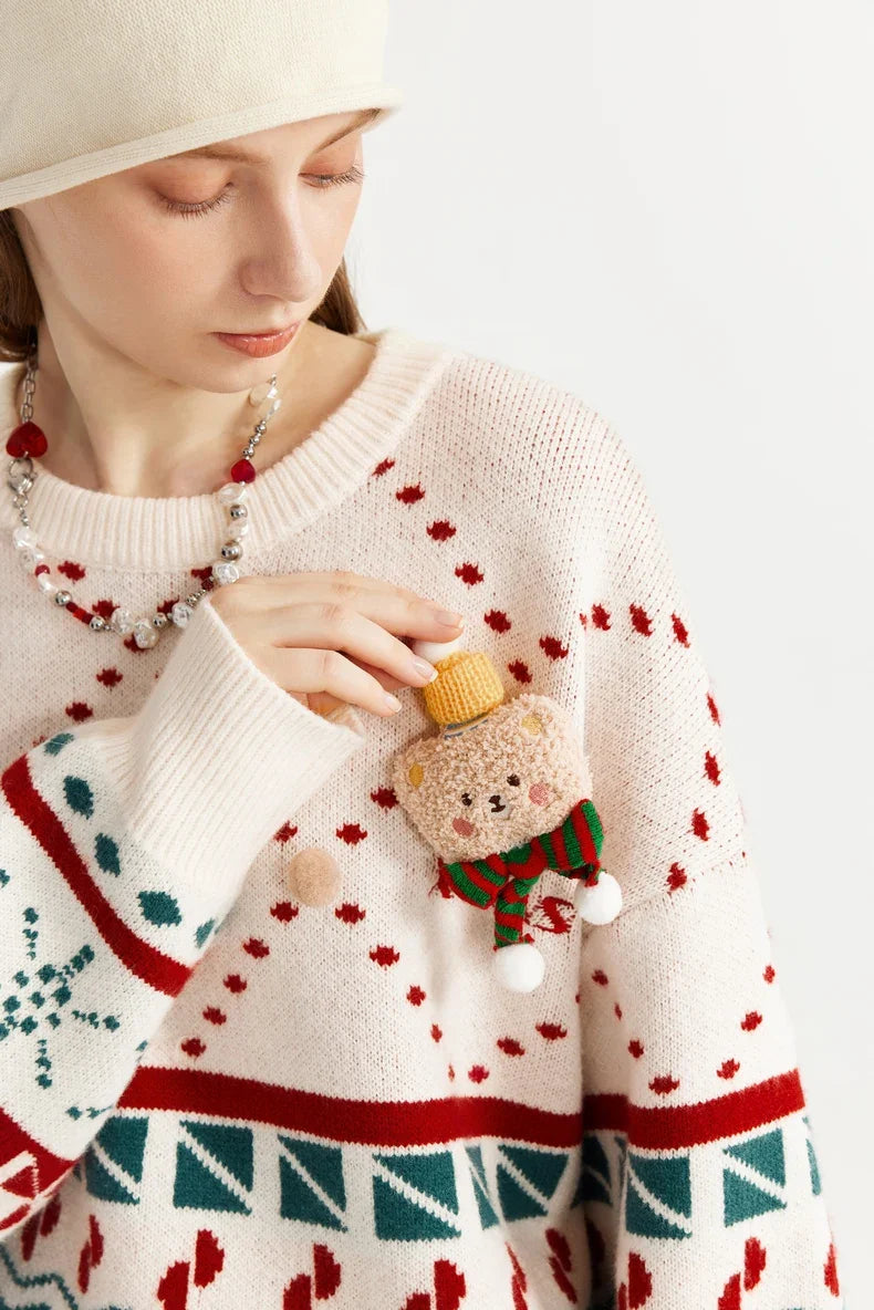 Pull de Noël tricoté