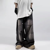 Retro Baggy Jeans im amerikanischen Stil mit weitem Bein