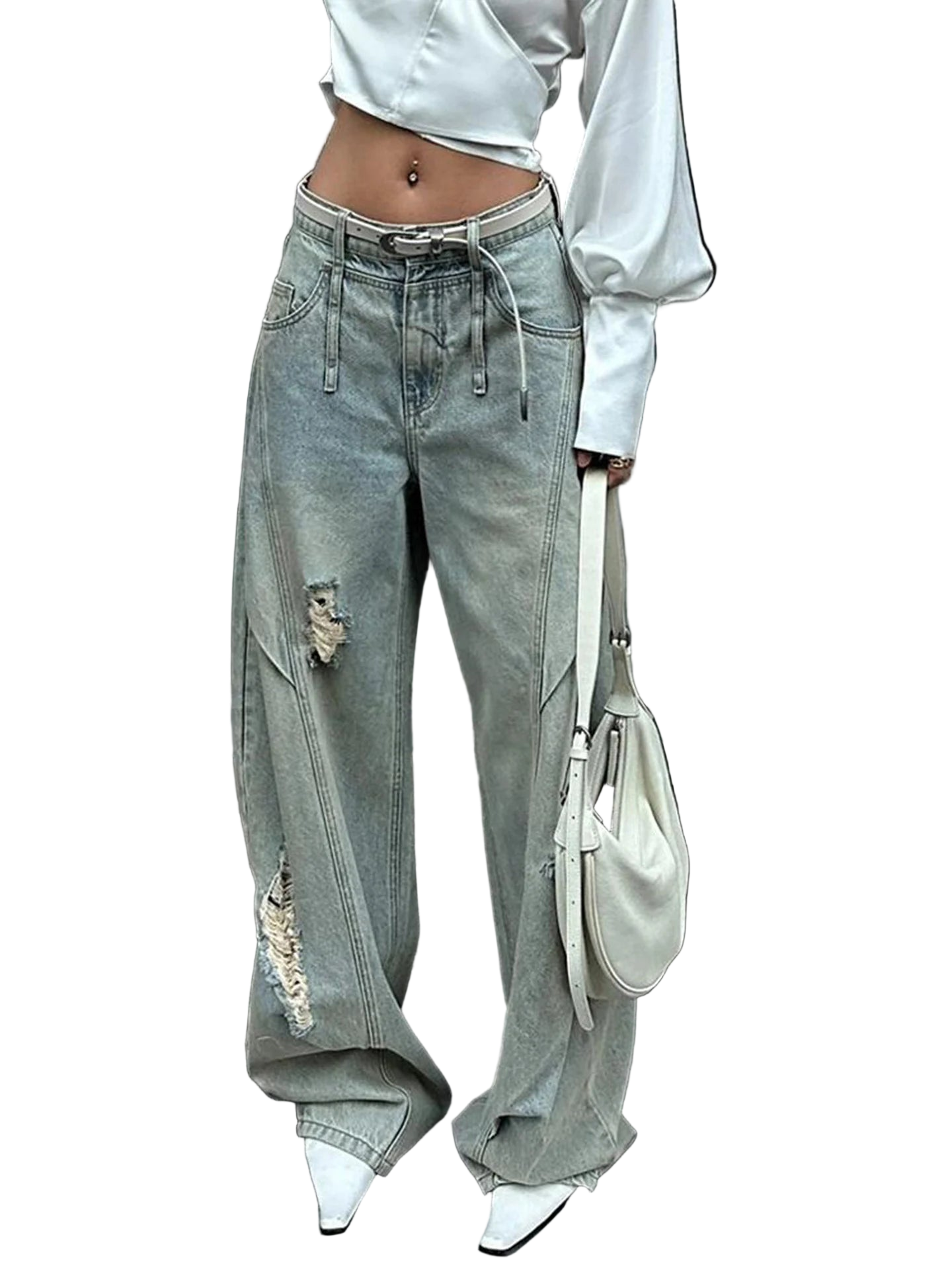 Y2k Baggy Ripped Jeans