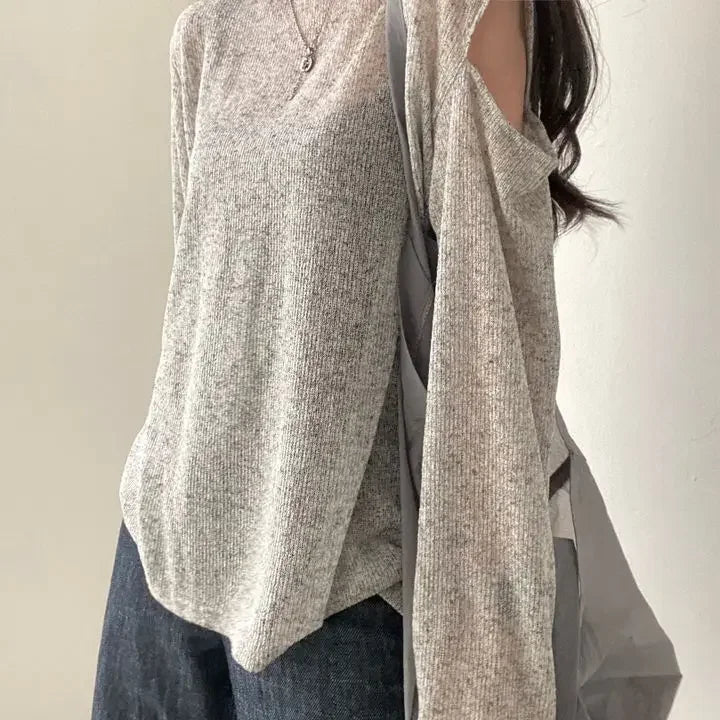 오프숄더 베이직 루즈핏 캐주얼 티셔츠