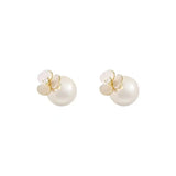 Luxury French Flower Pearl Stud Earring