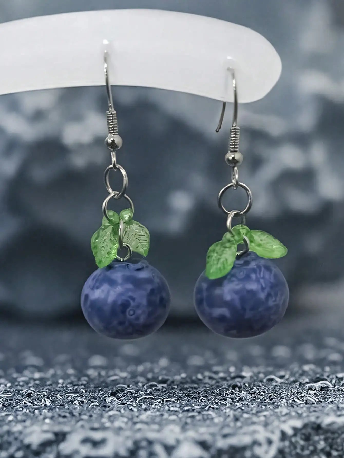 Everyday Realistic Fun Blueberry Earrings