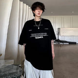 레트로 트렌디 개성 프린트 티셔츠