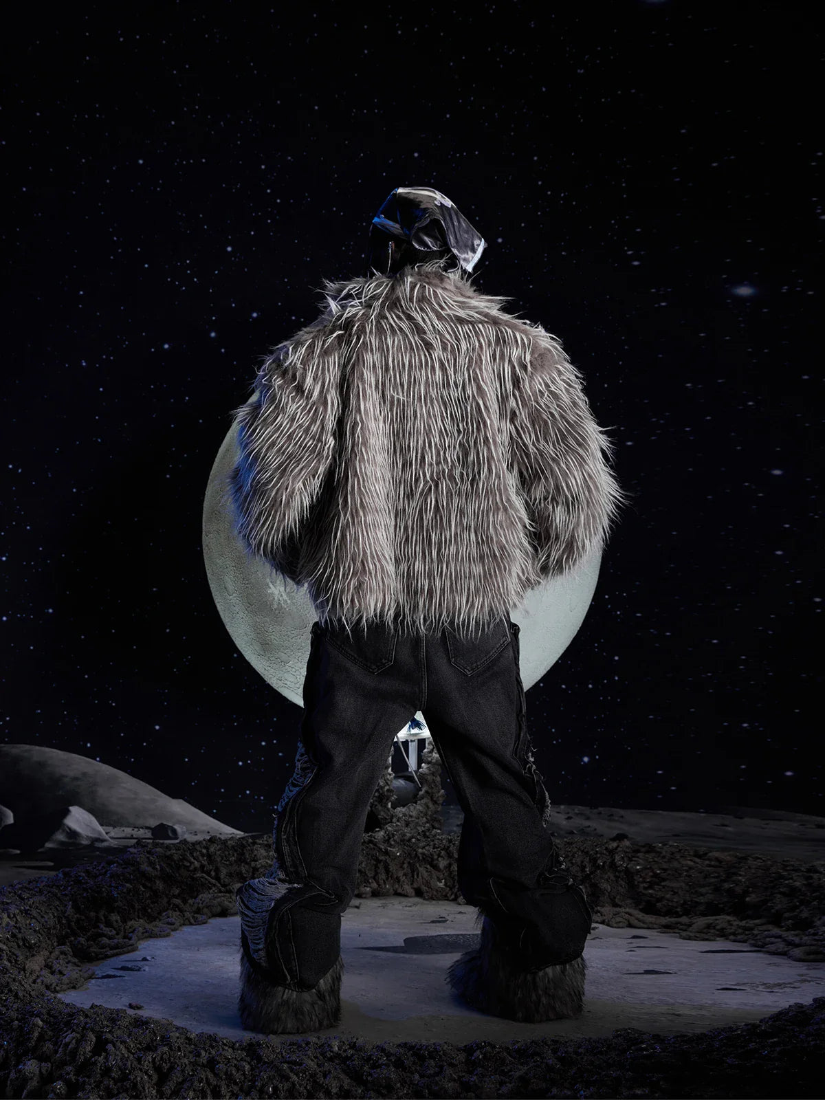Veste d'hiver décontractée et luxueuse en fausse fourrure