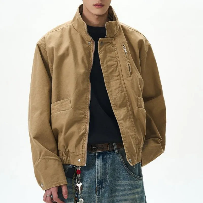 Veste de travail décontractée et rétro style robuste