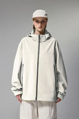 High-Collar Zipper Jacket