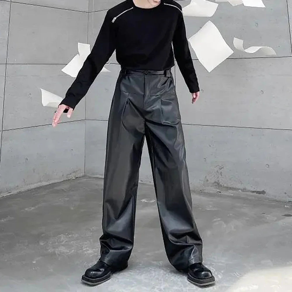 Essential Versatile Performance PU Leather Pants