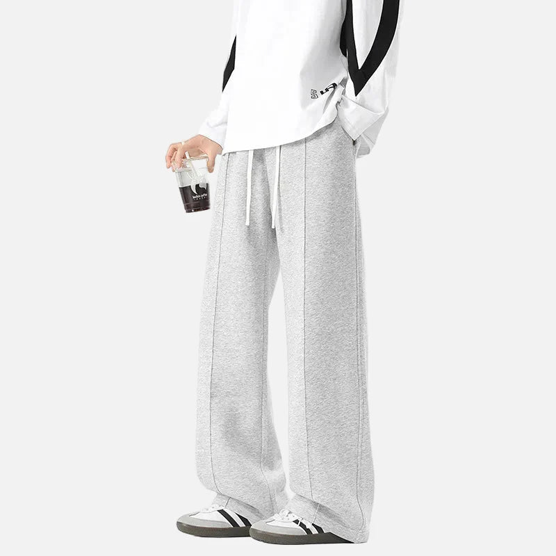 Knitted Loose Drawstring Sports Sweatpants