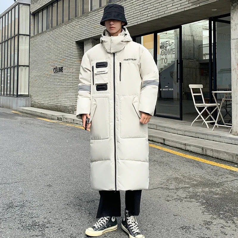Doudoune chaude et résistante à capuche style streetwear