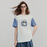 T-shirt femme élégant et décontracté à manches courtes