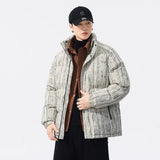 Hochwertige, wattierte Winterjacke im koreanischen Stil