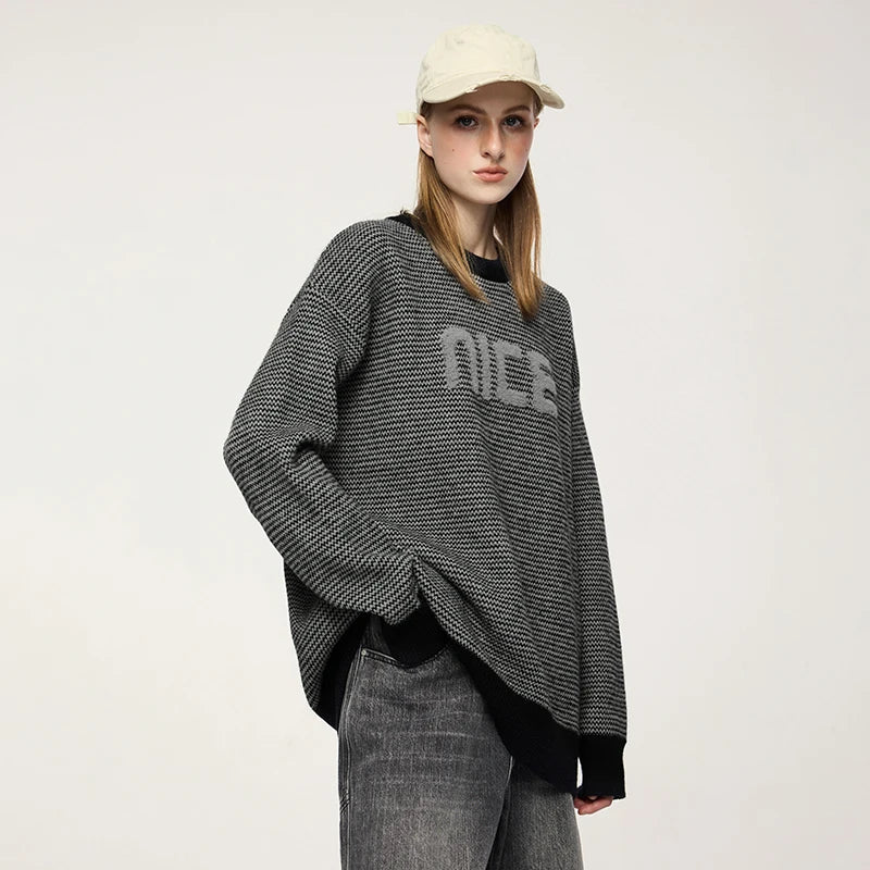 NICE Slogan Sweater