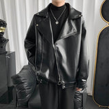 Veste en cuir classique streetwear haut de gamme