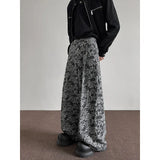 Streetwear Baggy Casual Patterned Wide Sweatpants