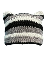 Cute Cat Ears Striped Beanie