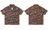 Y2K Retro Vintage Auto Grafik bedrucktes Rennshirt