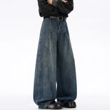 American-Style Wide Leg Denim Pants