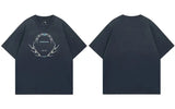 Stylisches Retro-Grunge-Grafikprint-Hip-Oversize-T-Shirt