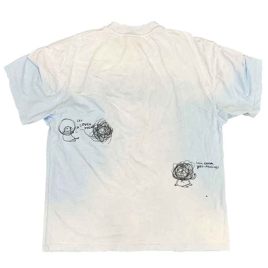 Vintage Graffiti Grafik Oversized T-Shirt