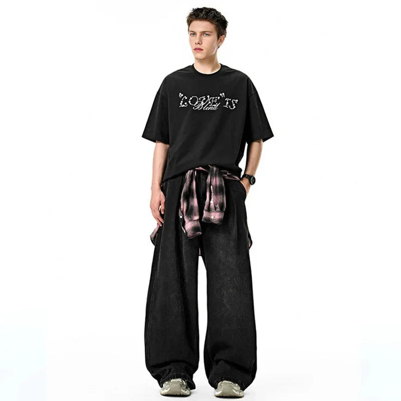 Quality Gradient Oversized Cozy Washed Jeans