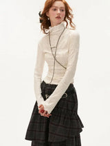 Women Korean Slim Turtleneck T-Shirt