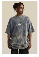 Loose Water Ripple Washed T-Shirt