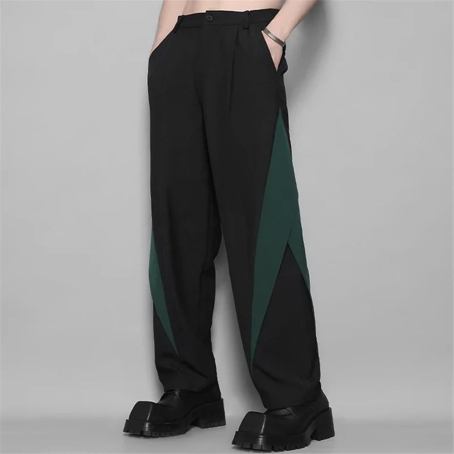 Y2K  Patchwork Punk Wide Leg Pants