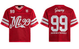 Trendy Y2K Mesh Sequin Graphic Printed Sport T-Shirt