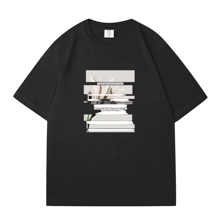 Floral Print Cotton T-Shirt