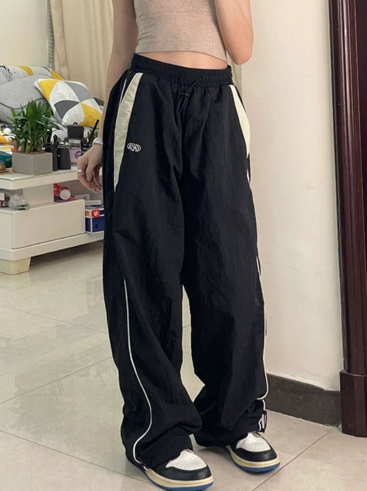 줄무늬 배기 팬츠