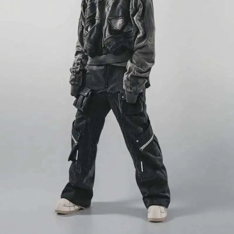 Wardrobe Staple Tide Punk Stacked Cargo Pants