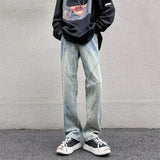 Slim Fit Streetwear Distressed Denim Jeans