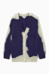 Lässiger, luftiger Fleece-Cardigan für Damen mit halber Vorderseite