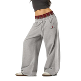 American Retro College Style Loose Sweatpants