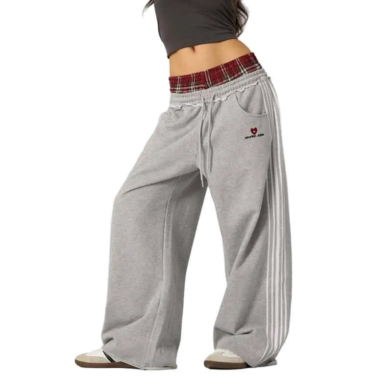 American Retro College Style Loose Sweatpants