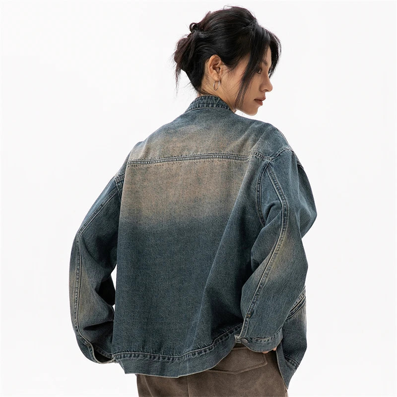 Women Comfort Blue Cotton Denim Jacket