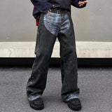 Luxuriöse Cyber-Graffiti-Baggy-Jeans