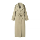 Vintage Solid Chic Long Coat