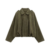 Veste à revers en daim texturé vintage haut de gamme