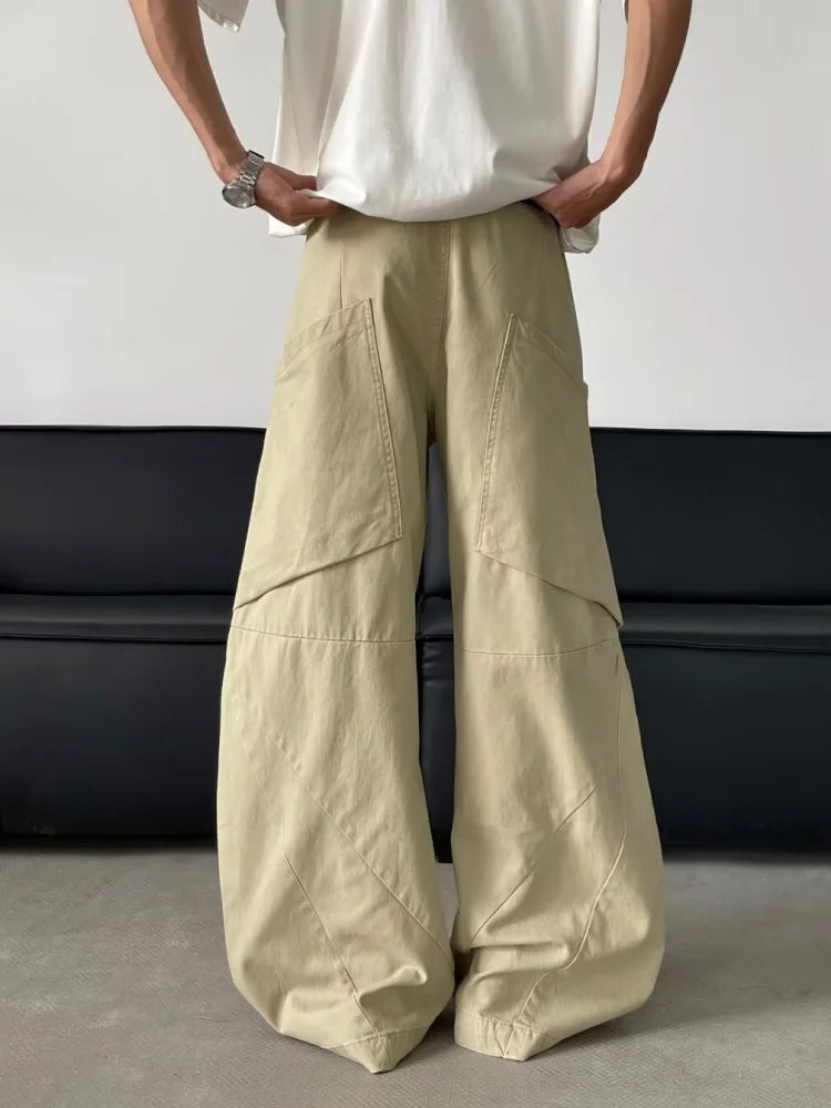 Everyday Denim Pleated Retro Denim Cargo Jeans