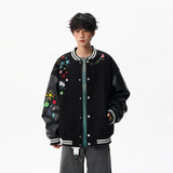 Y2K Cozy Embroidered Baseball Varsity Jacket