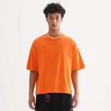 Vintage Oversized Drop Shoulder Cotton T-Shirt