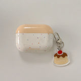 Whimsical Pudding-Themed Earbuds Case